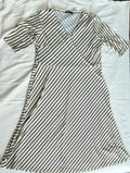 Beige and Black stripe dress