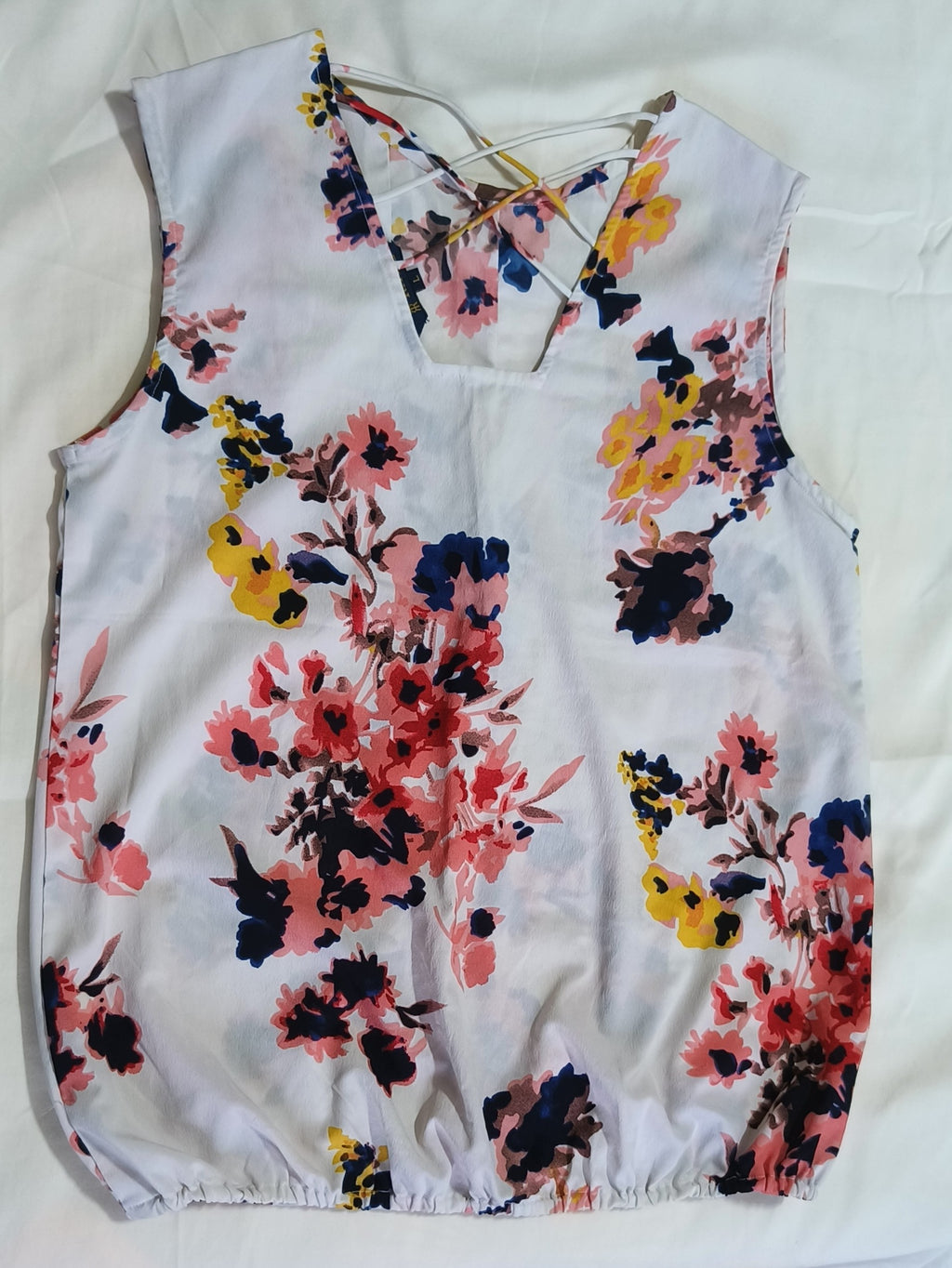 RARE - White Floral Top