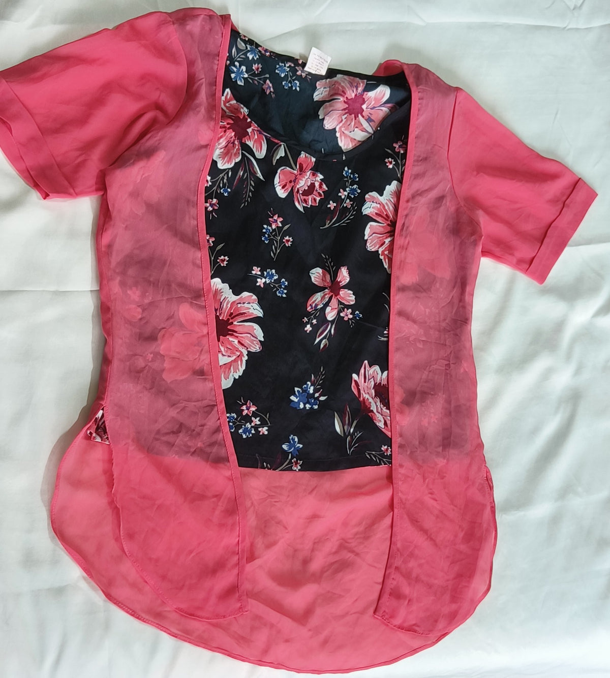 Crop top with attached shrug