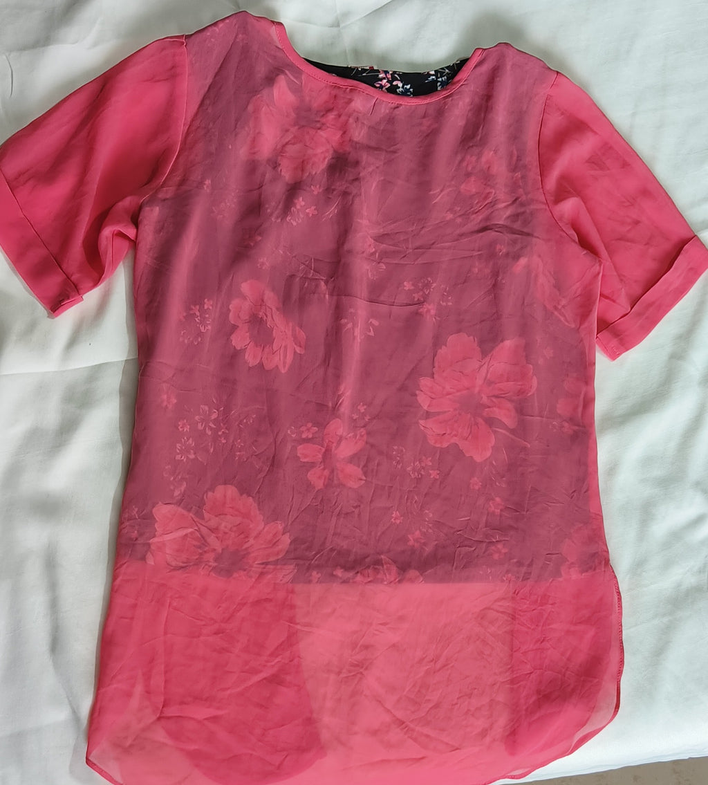 Crop top with attached shrug