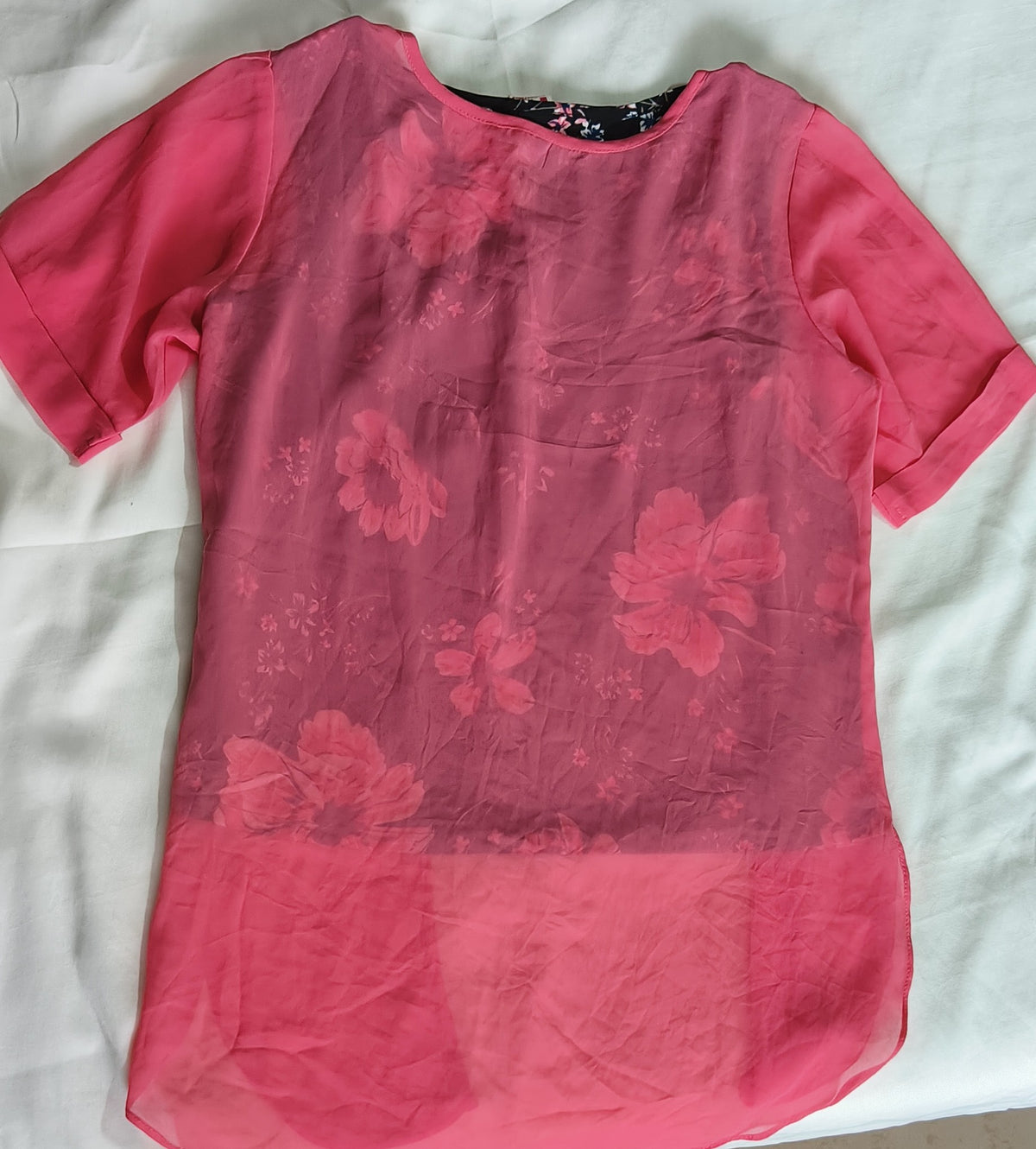 Crop top with attached shrug