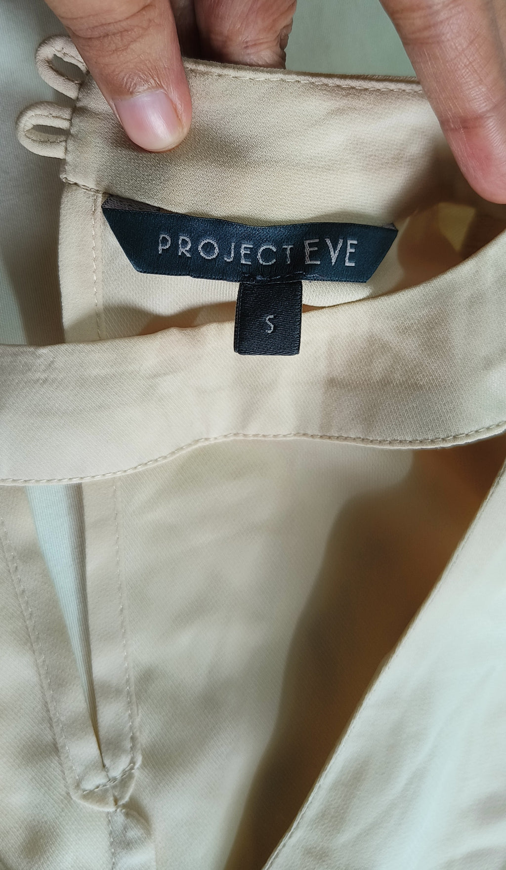 Beige Formal Top