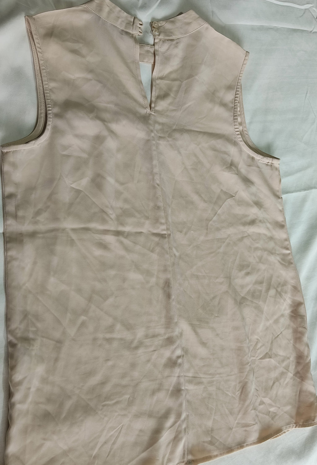 Beige Formal Top